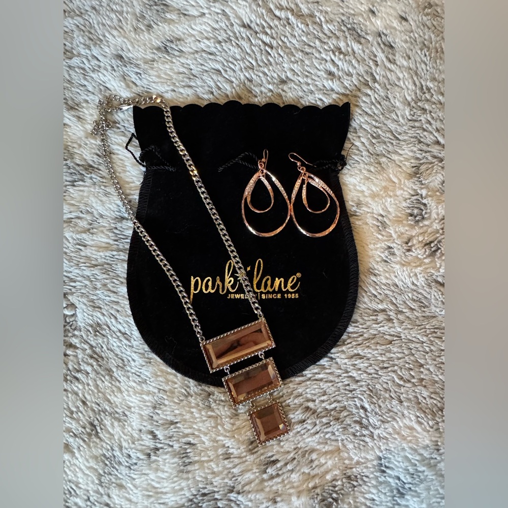 Park Lane Silver and Rose Gold Jewelry Set
